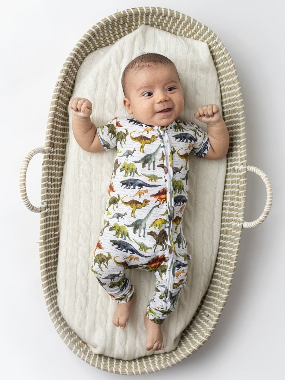 Bums & Roses Dinomite Short Sleeve Romper Size 6-9 Months